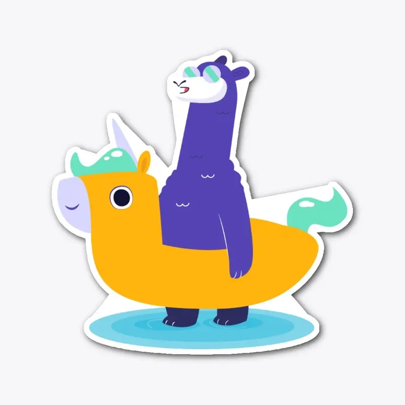 Chill Alpaca Sticker