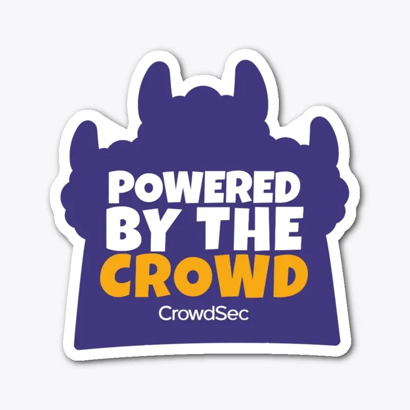 Powered By The Crowd Sticker