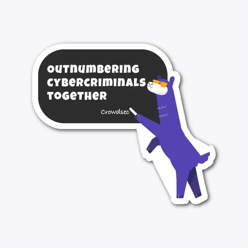 Outnumbering Cybercriminals Sticker